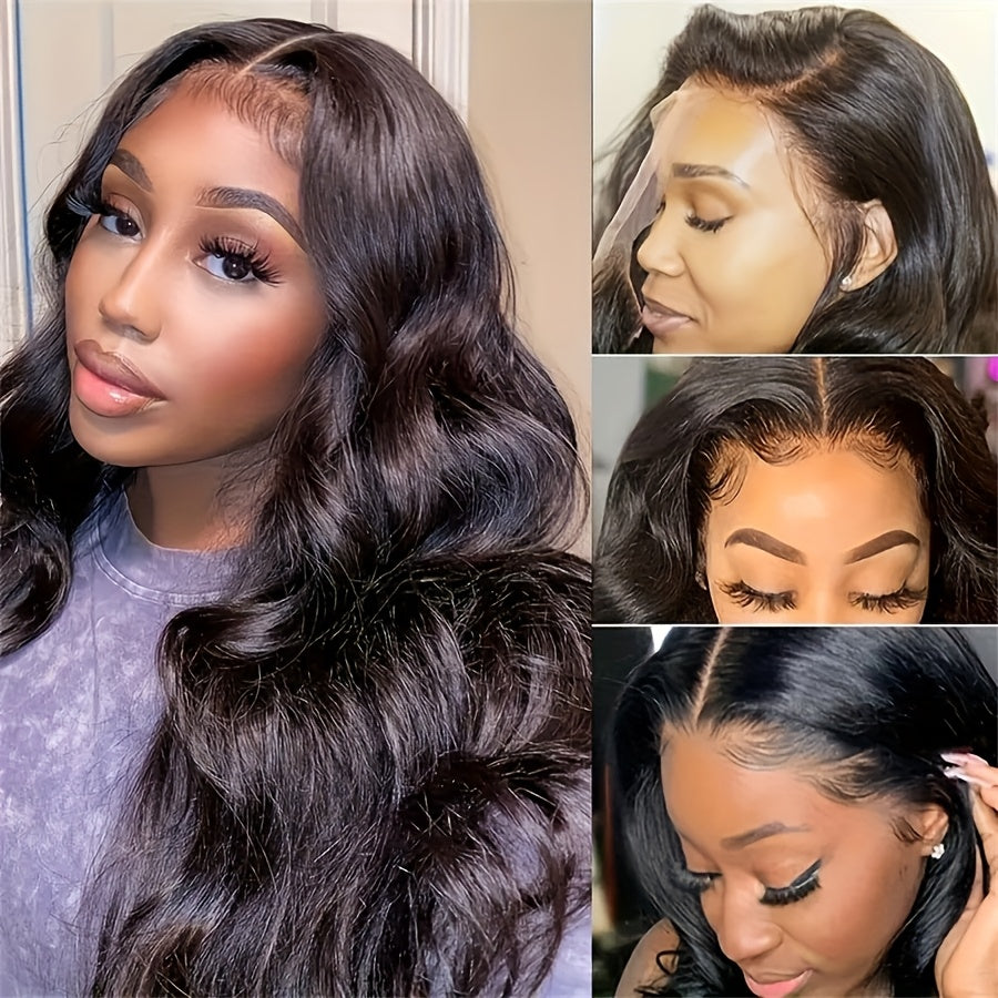 200 Density 360 Lace Front Wig Human Hair Body Wave Lace Front Wigs Human Hair Wigs For Women Pre Plucked Brazilian Lace Frontal Wig Human Hair Lace Closure Wig Natural Color